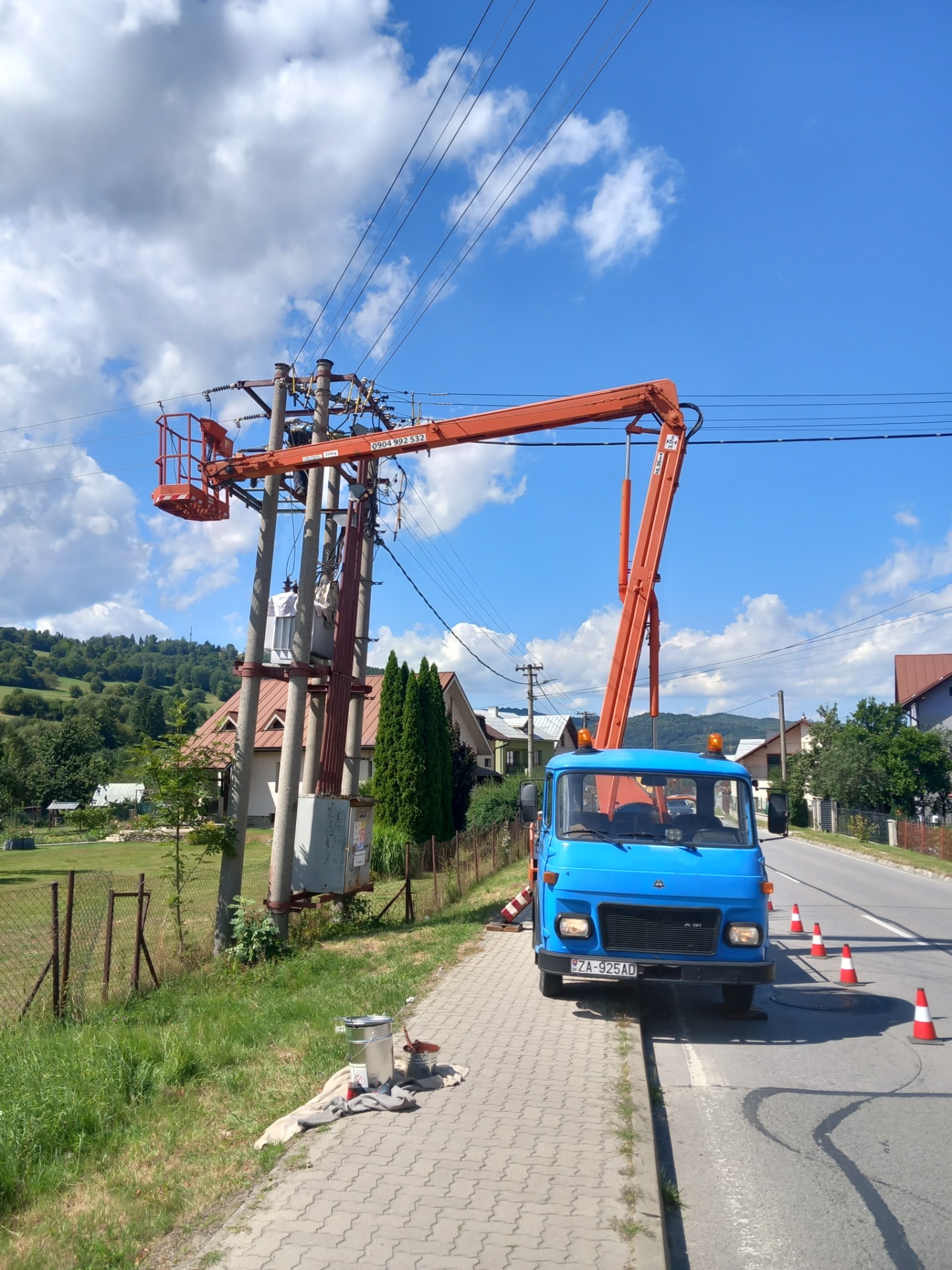 Náter trafostanice
